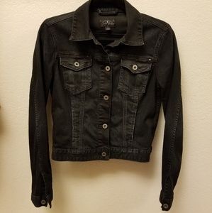 Women's Lucky Brand black denim jacket, size small